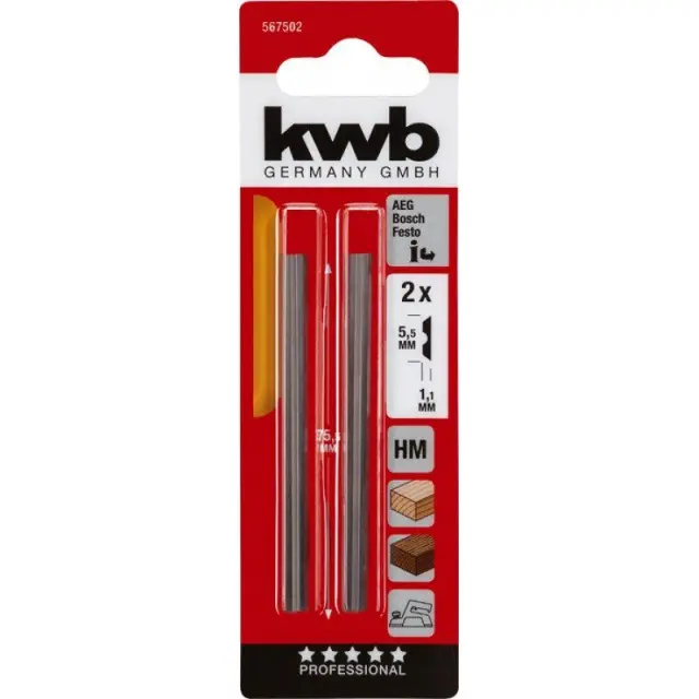 EINHELL KWB 49568602 - Ανταλλακτικά Μαχαίρια Για Πλάνη Βάσης 2 τμχ