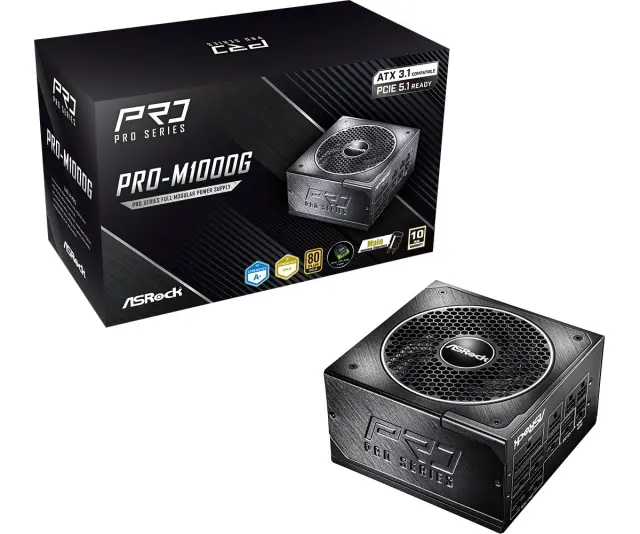 Asrock PRO-M1000G 1000W 80 PLUS Gold power supply unit
