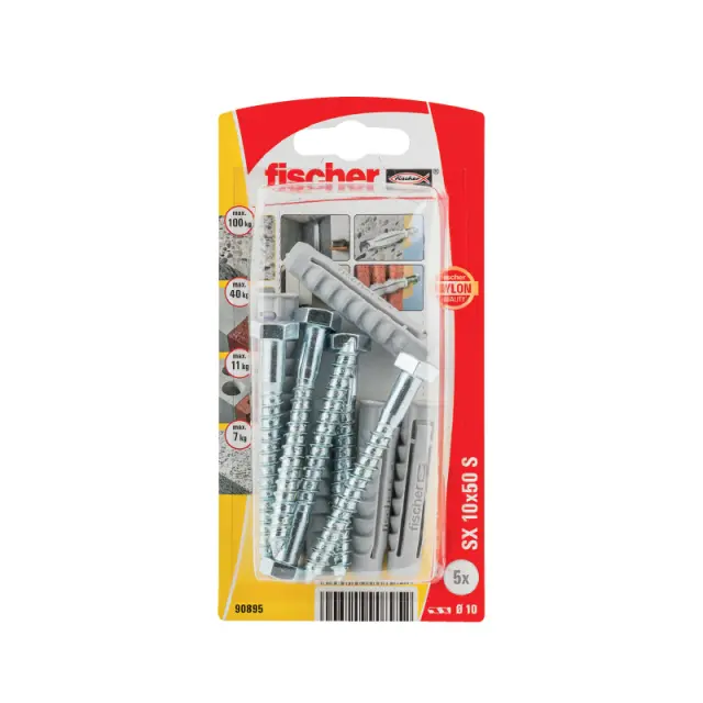 Νάιλον Βύσμα Με Βίδα SX 10x50 SK 5Σετ 90895 2