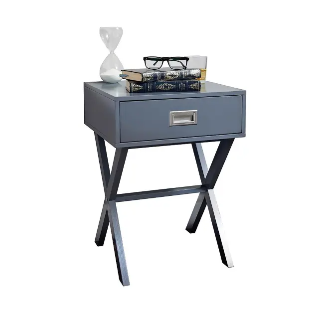 Κομοδίνο MDF Γκρι MDF 40x40x55cm