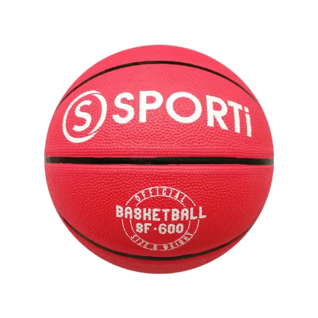 Sportifrance Μπάλα Μπάσκετ Κόκκινο Χρώμα , Μέγεθος 6 , Indoor/Outdoor