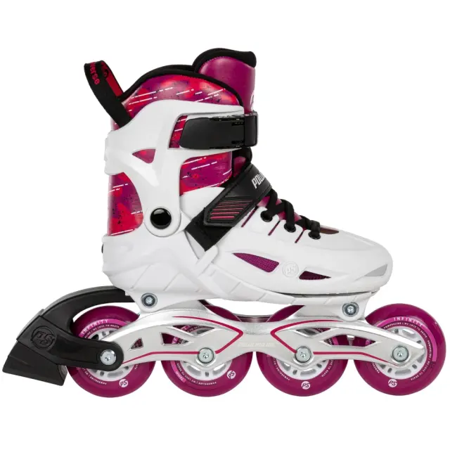 POWERSLIDE Phuzion Universe 4W Αυξομειούμενα Πατίνια - Ροζ Λευκό-Ροζ - 37-40