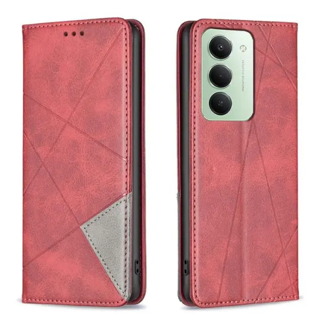 Geometrical Pattern Θήκη Βιβλίο για Redmi 15-Red OEM