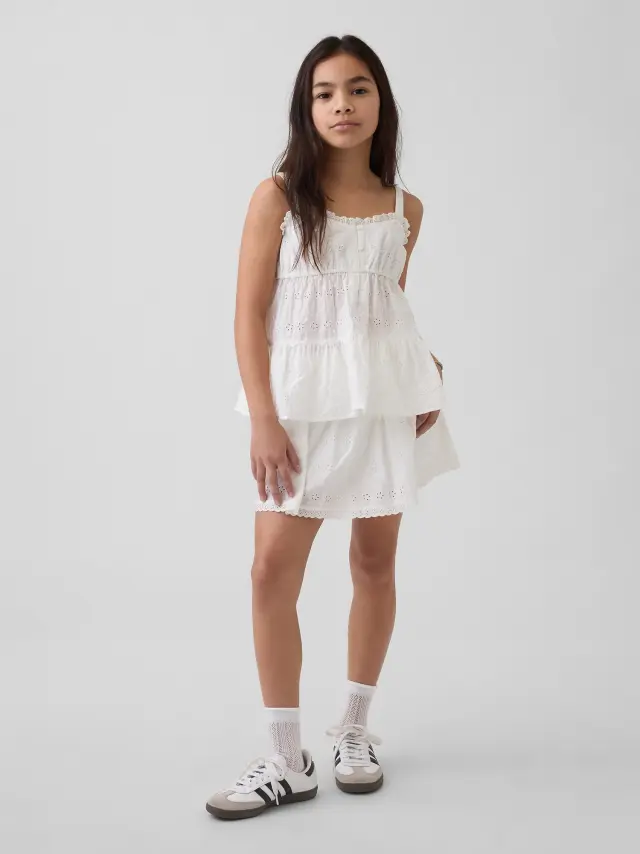 Παιδικό Eyelet Foldover Φούστα Σορτς New off white