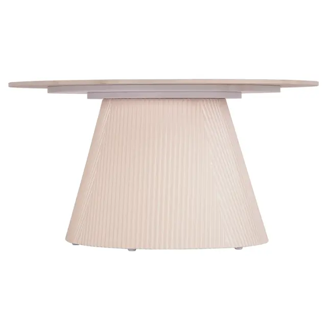 ΤΡΑΠΕΖΙ ΣΑΛΟΝΙΟY FB918022.02 ΚΕΡΑΜΙΚΟ TOP-MDF ΒΑΣΗ-ΚΡΕΜ ΛΕΥΚΟ Φ80x41Υεκ. 3