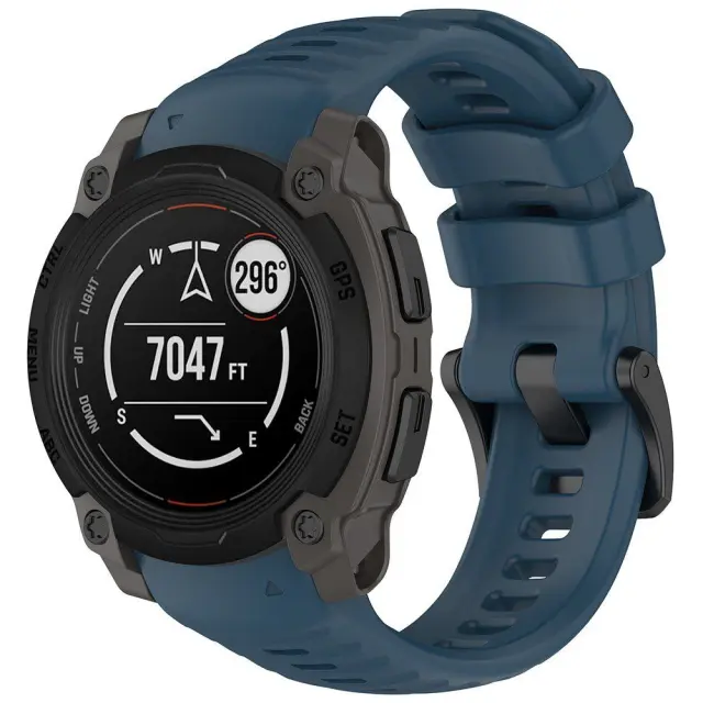 Techsuit® Watchband 22mm για Garmin Instinct E 40mm- Navy Blue