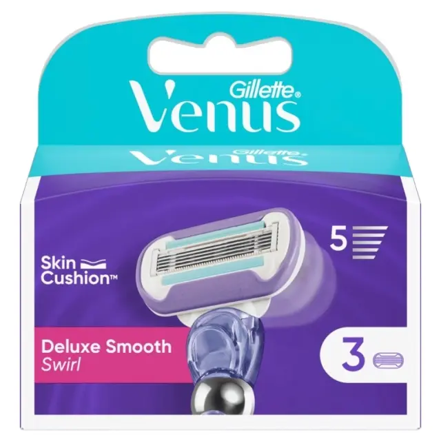Gillette Venus Ξυραφάκια Swirl Με Αντιβακτηριακή/καλειδοσκοπική Λείανση 3τμχ