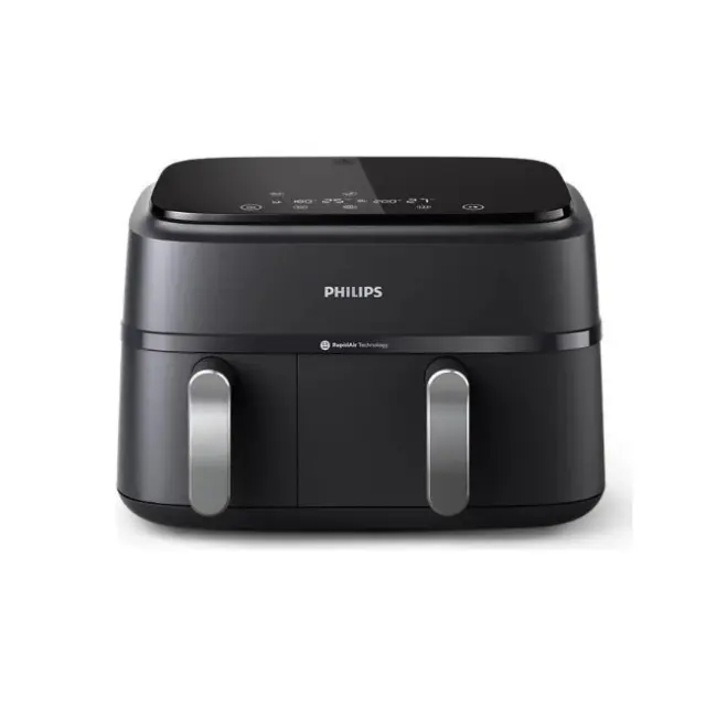 Philips Air Fryer Ovi Dual 3000 9L Black / Silver (NA351/00)