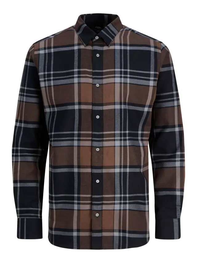 JPRBLADALLAS WINTER SHIRT L/S Fondue Fudge