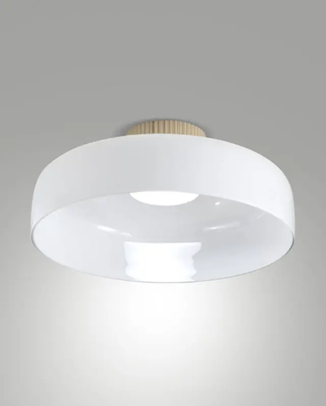 Lunar 3800-65 φωτιστικό οροφής Λευκό Άσπρο Μαύρο