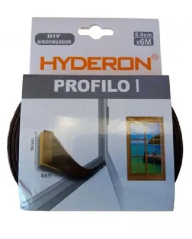 Αφρώδες μονωτικό υλικό κουφωμάτων - Hyderon profilo I - 9x4mm 6M