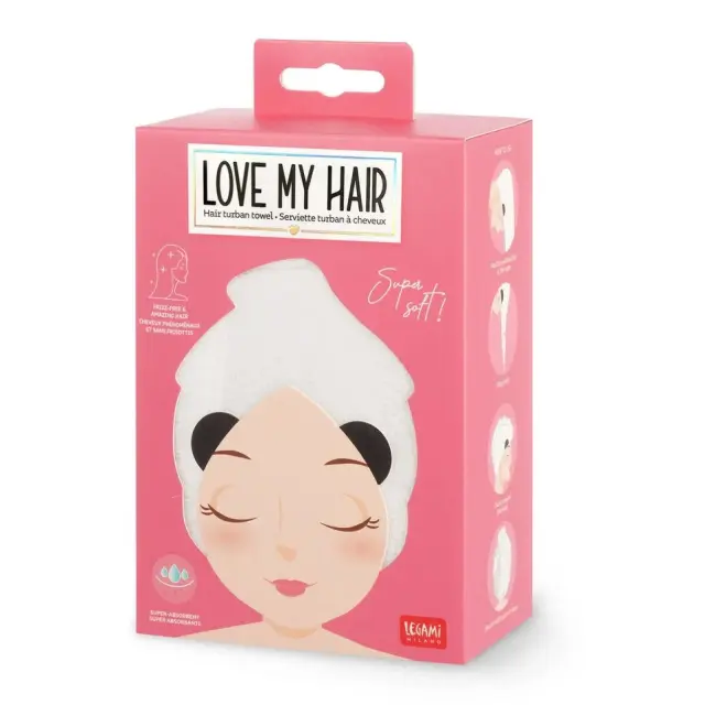 Legami® Hair Turban Πετσέτα Μαλλιών "Love My Hair"- Panda