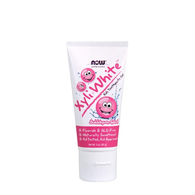 Now Foods XyliWhite Bubblegum Splash Toothpaste Gel for Kids Bubblegum, 85 g