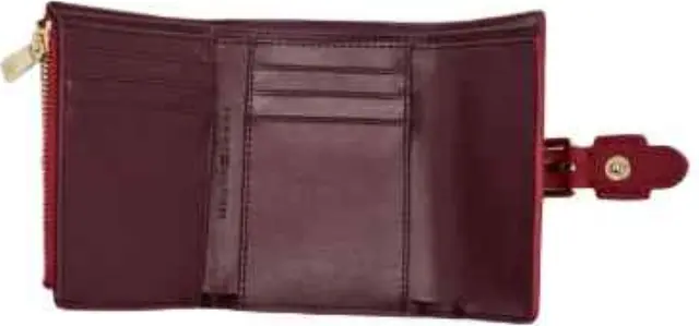 Tommy Hilfiger Γυναικείο Μικρό Πορτοφόλι TH Buckle Trifold Κόκκινο 3