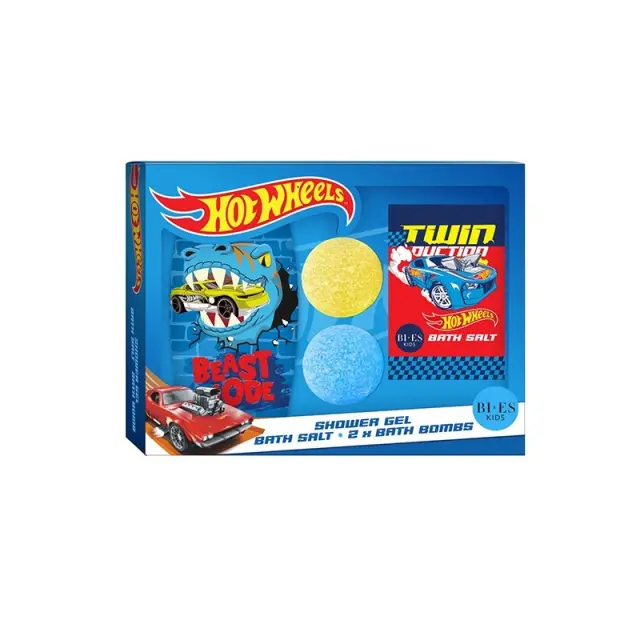 Hot Wheels Παιδικό Σετ Αφρόλουτρο 250ml & Άλατα Μπάνιου & 2μχ Bath Bombs Race Team Shower Gel & 2pcs Bath Bombs & Bath Salts