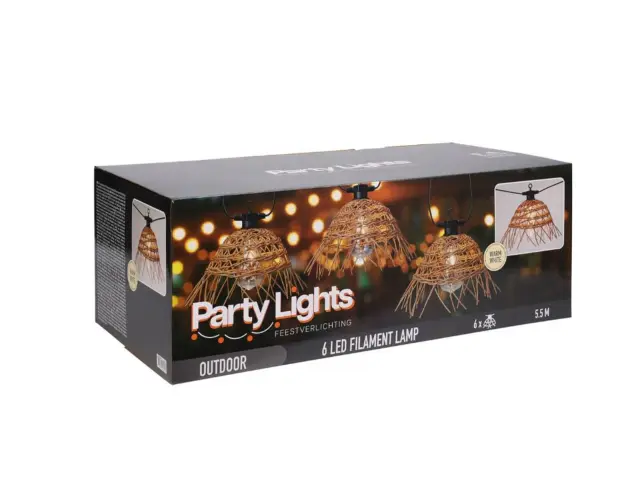 Διακοσμητικός Φωτισμός 6LED - 5.5 Μέτρα - Θερμό Λευκό LE2100380 2