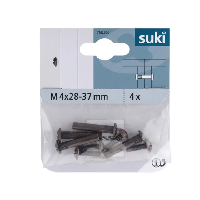 Βίδα Σύνδεσης M4x28-37mm Γυαλισμένη 2