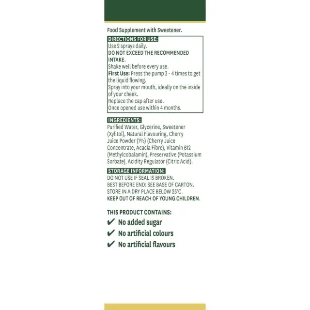 Natures Aid Vitamin B12 Daily Oral Spray 3