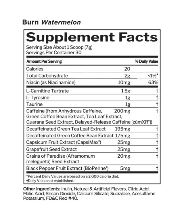 Rule1 Burn Watermelon, 210 g 2