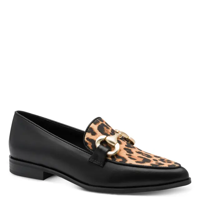 Γυναικεία Loafers Marco Tozzi 2-24216-45-005 Μαύρο Λεοπάρ Μαύρο - 36 2