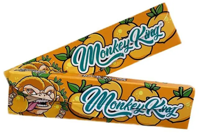 Monkey King Χαρτάκια Peach Ice - King Size Slim με Τζιβάνα 32φ.