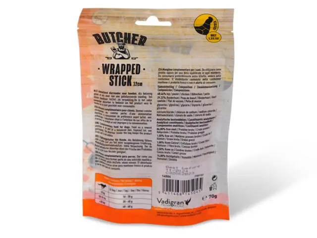 Vadigran Butcher BBQ Chicken Wrapped Stick Mini 12cm 70gr 2