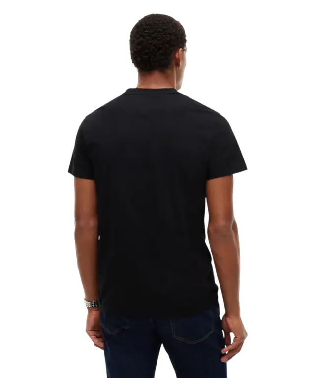 Tommy Hilfiger - Ανδρικό T-shirt Dna Play Slim Fit DM0DM23715-BDS Μαύρο 3