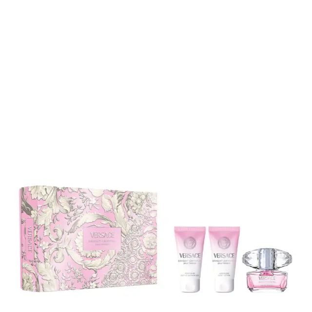 Versace Bright Crystal Gift Set Edt 50ml + Shower Gel 50ml + Body Lotion 50ml