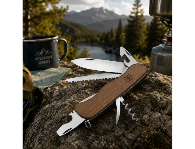 Ελβετικός Σουγιάς Victorinox Forester Wood με 10 λειτουργίες και μήκος 11.1cm 0.8361.63