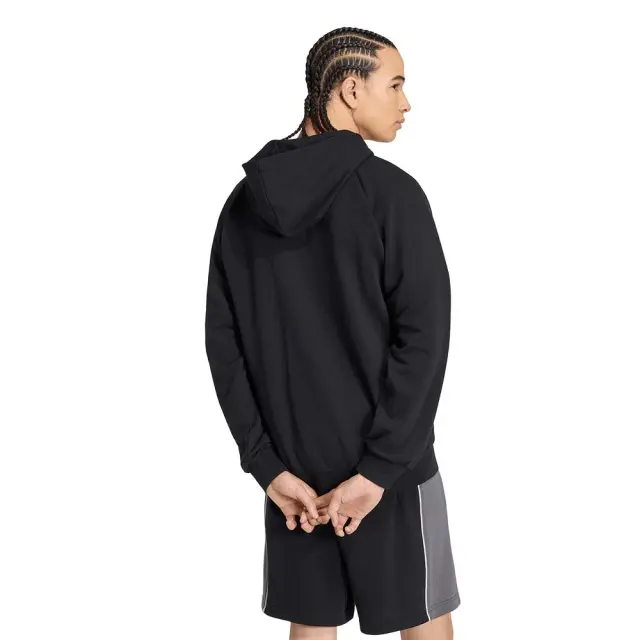 adidas Sportswear Men's Colorblock French Terry Full-Zip Track Top Hoodie Μαύρο KF4224 (adidas Sportswear) 2