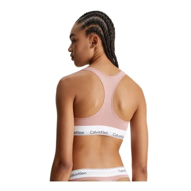 Calvin Klein Γυναικείο Μπουστάκι Unlined Bralette Modern Cotton, Χρώμα Subdued 2