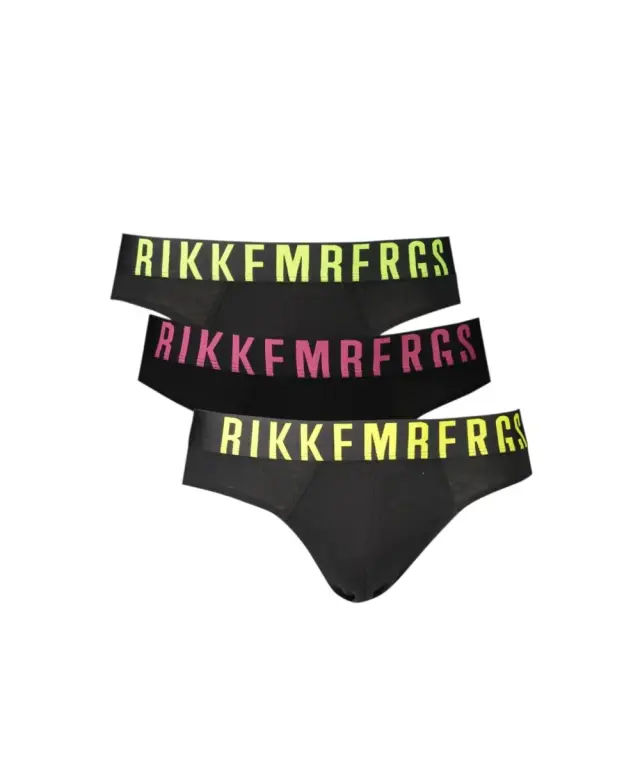 Bikkembergs - Ανδρικά Σλιπ 3Pack BKK1USP16TR-BLACAS Μαύρο 3