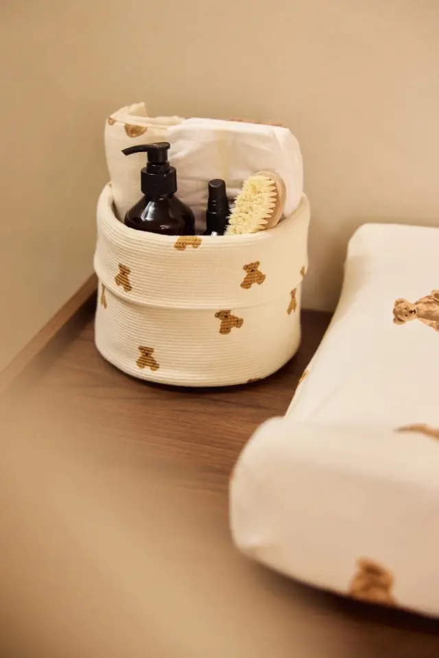 Καλάθι Αποθήκευσης Little Waffle Mini Teddy Bear - Jollein 3