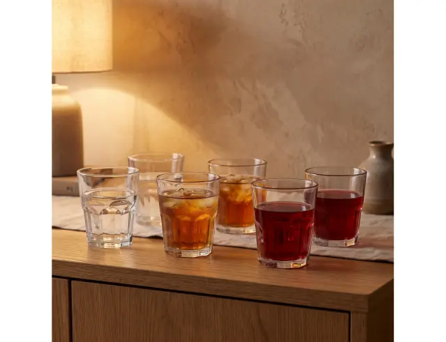 Σετ Γυάλινα Ποτήρια Excellent Houseware χωρητικότητας 250ml - 6 τεμάχια YE5000066