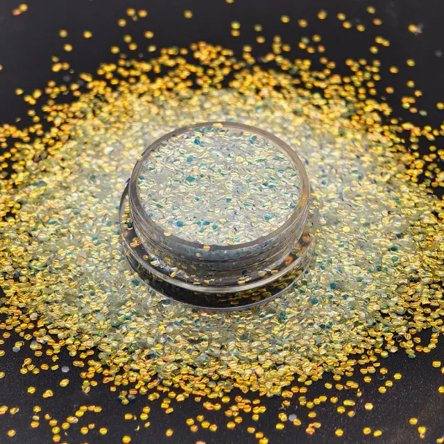 Chunky glitter 10gr, ασημί-χρυσό mix