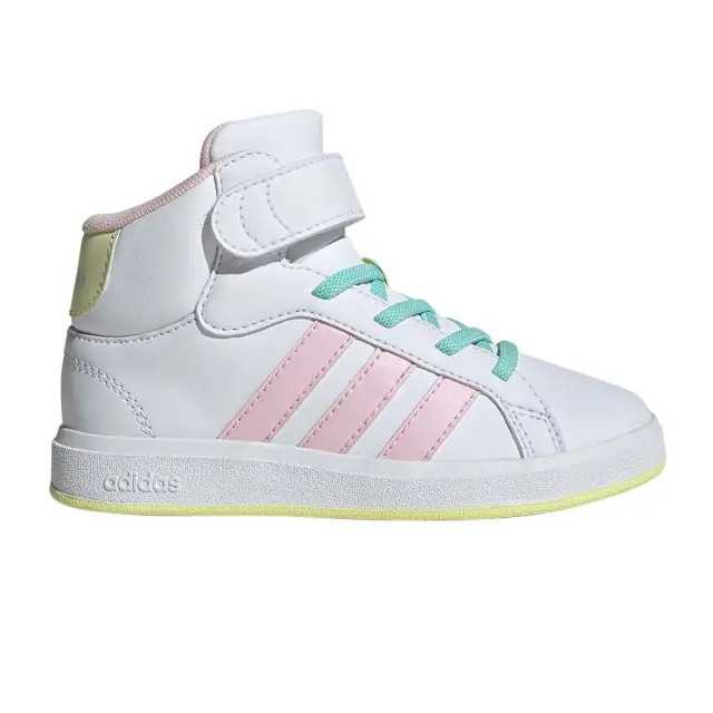 adidas Sportswear Kids Grand Court Mid K Άσπρο - Ροζ IE8705 (adidas Sportswear)
