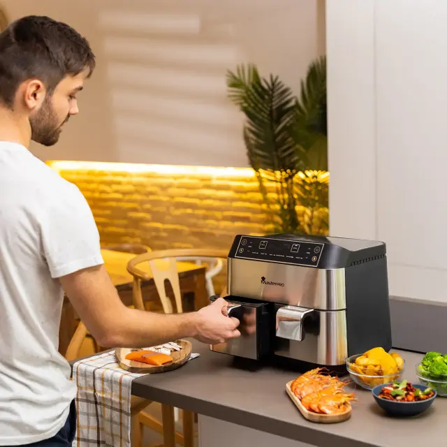 Master Pro Power Duo Φριτέζα Αέρος 2460W 2