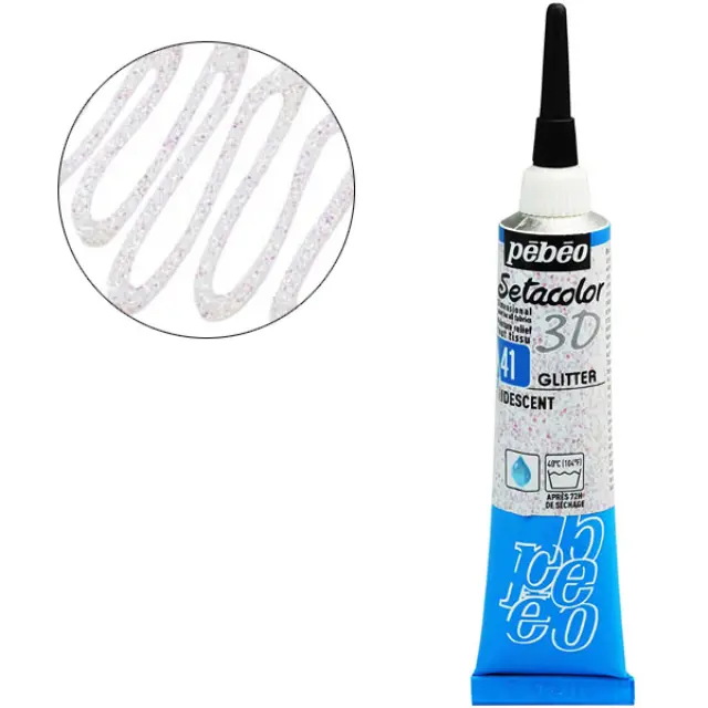 Pebeo Περίγραμμα Υφάσματος Setacolor 3D Glitter Effect - 41 Iridescent - 20ml