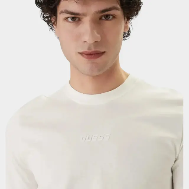 Guess - Ανδρικό T-shirt Short Sleeved Regular Fit Z6GI06K2847-G018 Λευκό - 2XL 3