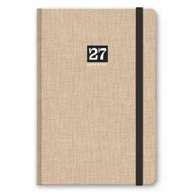 Gipta Εβδομαδιαία Ατζέντα Text Book 2027 9x16 Μπεζ (627-1209-94)
