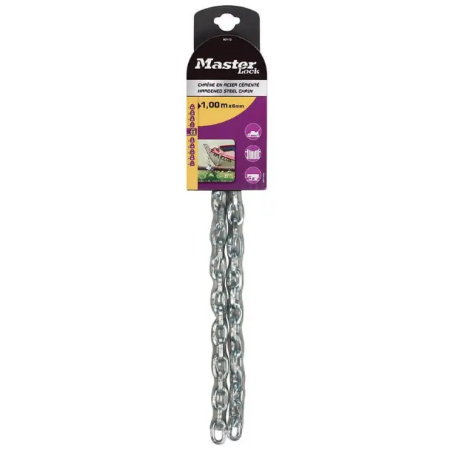 Master Lock 8017EURD - Ατσάλινη αλυσίδα με κάλυμμα βινυλίου 1,50m Φ8mm