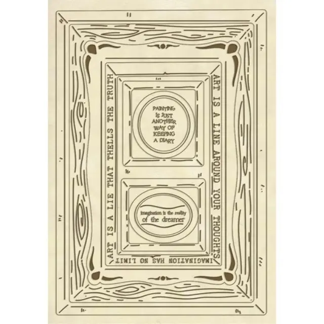 Ξυλάκια διακοσμητικά A5, Stamperia, Frames