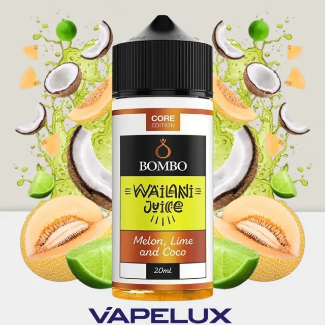 Bombo Wailani Juice Core Edition Flavor Shots Melon Lime and Coco 20ml to 120ml