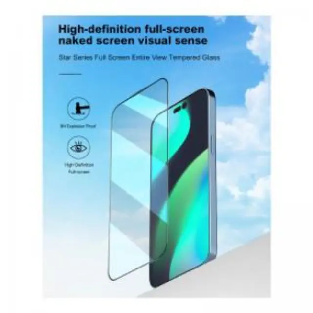 Tempered Glass Full Face Entire View Devia Apple iPhone 14 Plus Star Μαύρο (1 τεμ.) N60190 3