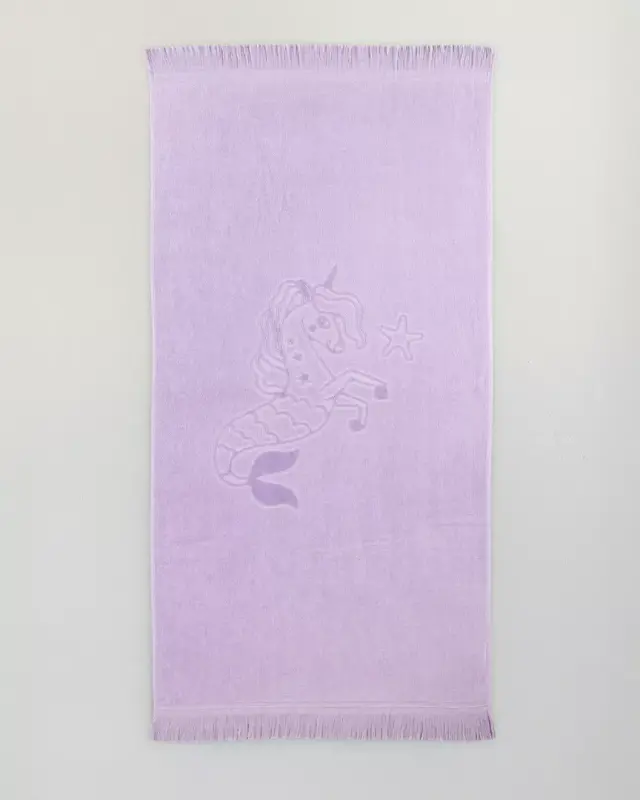 Πετσέτα Θαλάσσης 70x140 420gsm Nima Bella Jacquard Purple 100% βαμβακερό