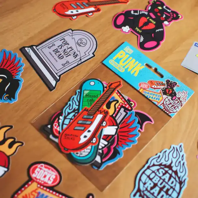 American Socks Punk Sticker Pack Αυτοκόλλητα Streetwear 3