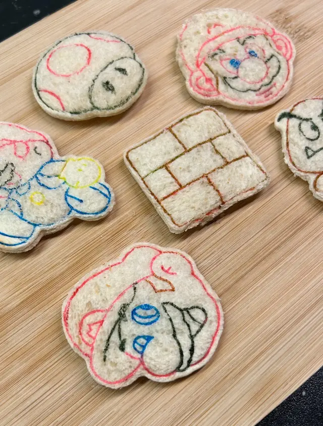 #lunchboxaki: Cookie cutters Super Snack Bros 2