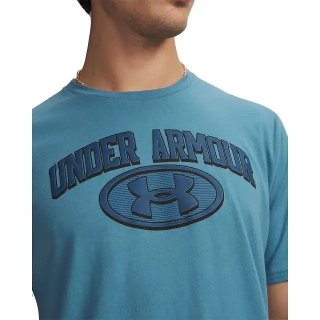 Under Armour Men's Wordmark Locker Tag Shortsleeve T-Shirt Πετρόλ 6012778-466 (Under Armour) - Large 2