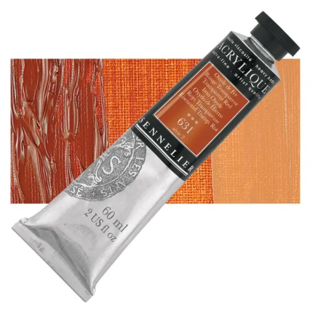 Ακρυλικό Sennelier Extra Fine - 631 Transparent Red Iron Oxyde S2 - 60ml