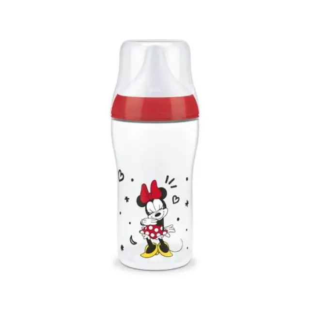 Nuk Πλαστικό Μπιμπερό Perfect Match Minnie με Θηλή Σιλικόνης για 3+ μηνών 260ml